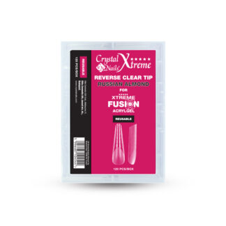 Crystal nails - XTREME RUSSIAN ALMOND REVERSE CLEAR TIP XTREME FUSION PER ACRYLGEL - 120PZ