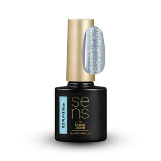 Crystal Nails - SENS ICE FLAKE BASE GEL - BLUE 10ML