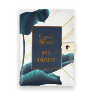 Crystal Nails - Cover Agenda 2024 - Black Flower