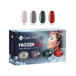 Crystal Nails - 3 Step Hema Free Kit - Frozen Holly - 4x4ml