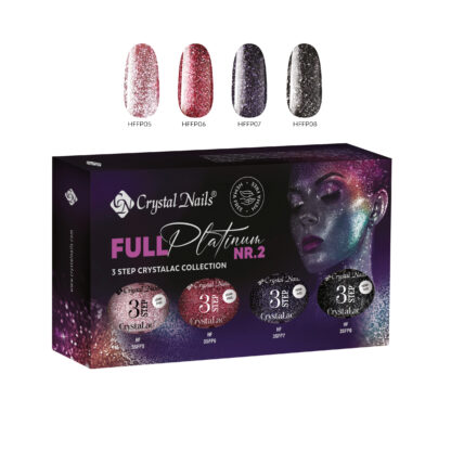 Crystal Nails - 3 Step Hema Free Kit - Full Platinum Nr.2 - 4x4ml
