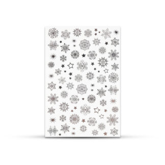 Crystal Nails - Adesivo Unghie ad Acqua - Silver Snow