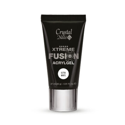 Crystal Nails - Xtreme Fusion Acrylgel - Ultra White - 30g