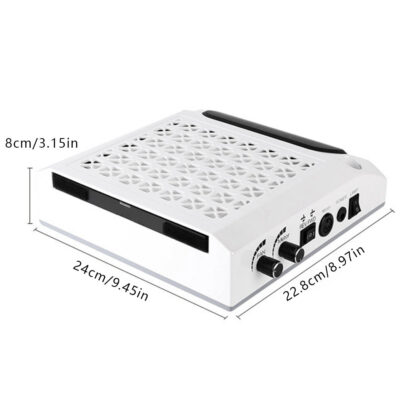 Nail Salon Set 4 in 1 - Aspiratore, Fresa e Lampada LED - immagine 3