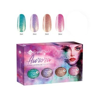 Crystal Nails - 3 Step Hema Free Kit - Aurora - 4x4ml