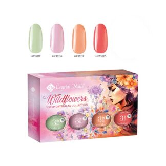 Crystal Nails - 3 Step Hema Free Kit - WildFlower - 4x4ml