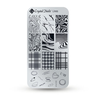 Crystal Nails - Stamping Plate - Lines