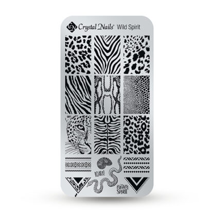 Crystal Nails - Stamping Plate - Wild Spirit