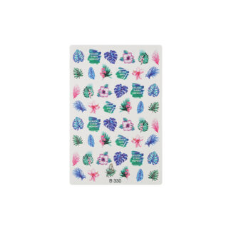 Crystal Nails - Adesivo Unghie ad Acqua - Vibrant Plants