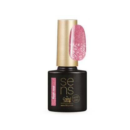 Crystal Nails - Sens Hema Free 3g Polish - Flash Holo Rose - 4ml